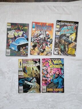Marvel Comic Lot Ghost Rider Spider-Man X-Men Ren Stimpy Stormwatch 80s 90s Mix
